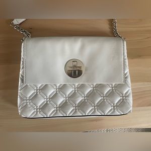 Kate Spade White Quilted Shoulder Bag